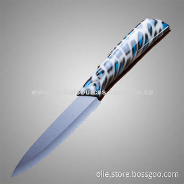 Ceramic Chef Knife with Black Ceramic Blade and Fashionable Handle